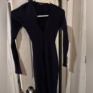 Naked wardrobe navy bodysuit
